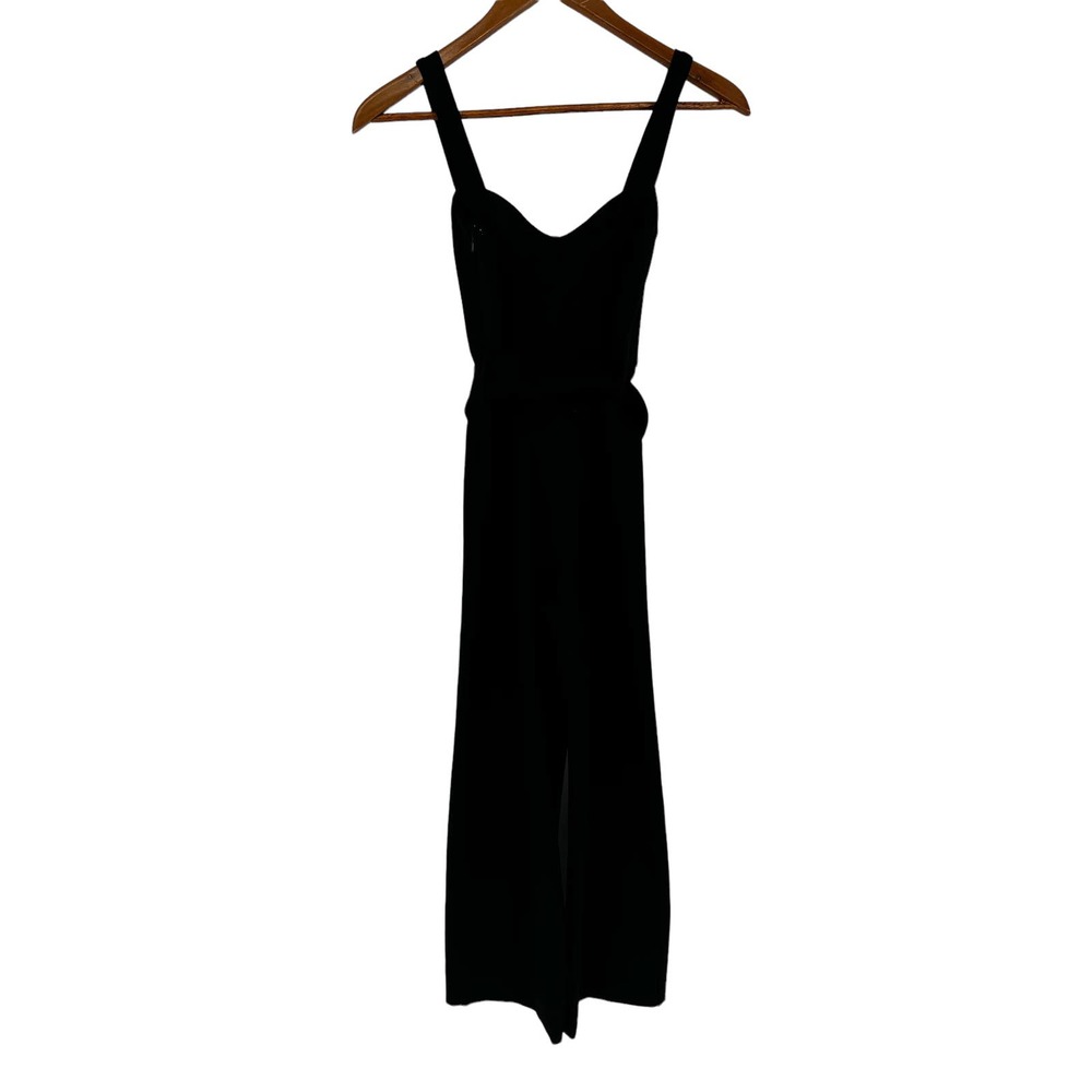 Staud Black Umbria Belted Jumpsuit - Picture 14 of 16